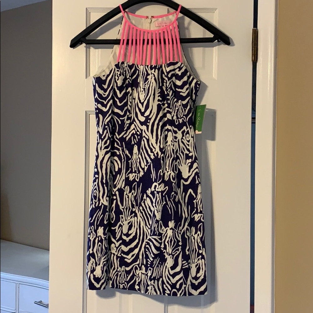 NWT Lilly Pulitzer Zebra Shift Dress 00